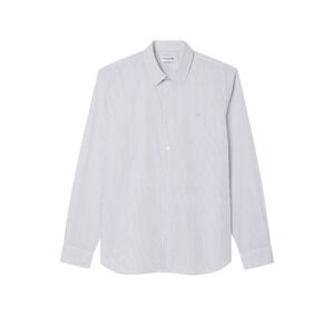 Lacoste Cotton Poplin Shirt With Stiffened Collar